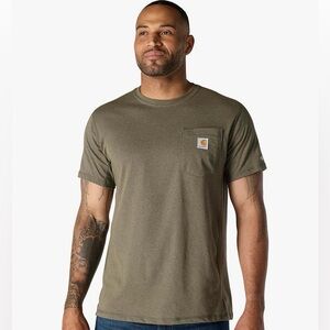 Carhartt Short-Sleeve Pocket Tee in Olive Drab